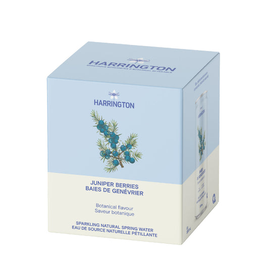 Eau pétillante botanique baie de genévrier - 4 canettes