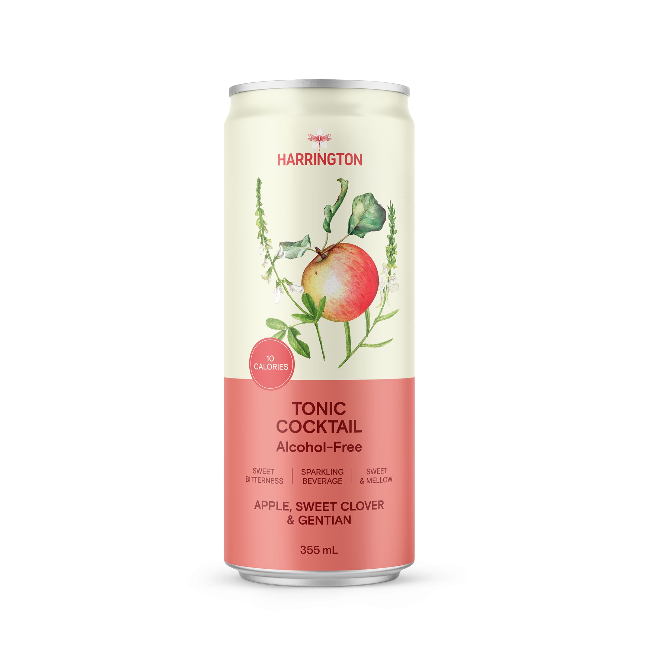 Alcohol-free apple & sweet clover tonic cocktail