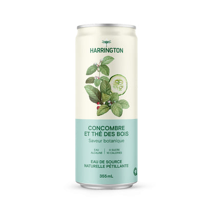 Eau pétillante botanique concombre & thé des bois - 4 canettes
