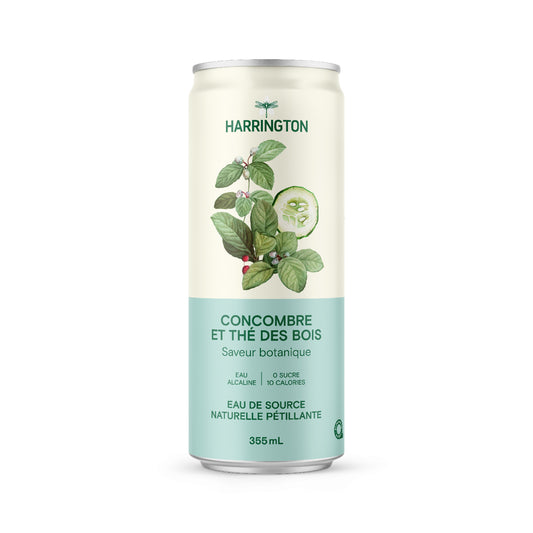Eau pétillante botanique concombre & thé des bois - 4 canettes
