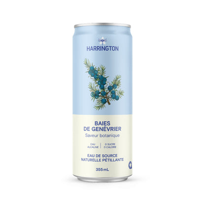 Eau pétillante botanique baie de genévrier - 4 canettes