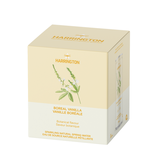 Eau pétillante botanique vanille boréale - 4 canettes