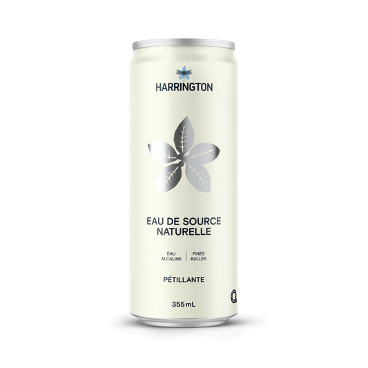 Eau de source naturelle pétillante - 24 canettes